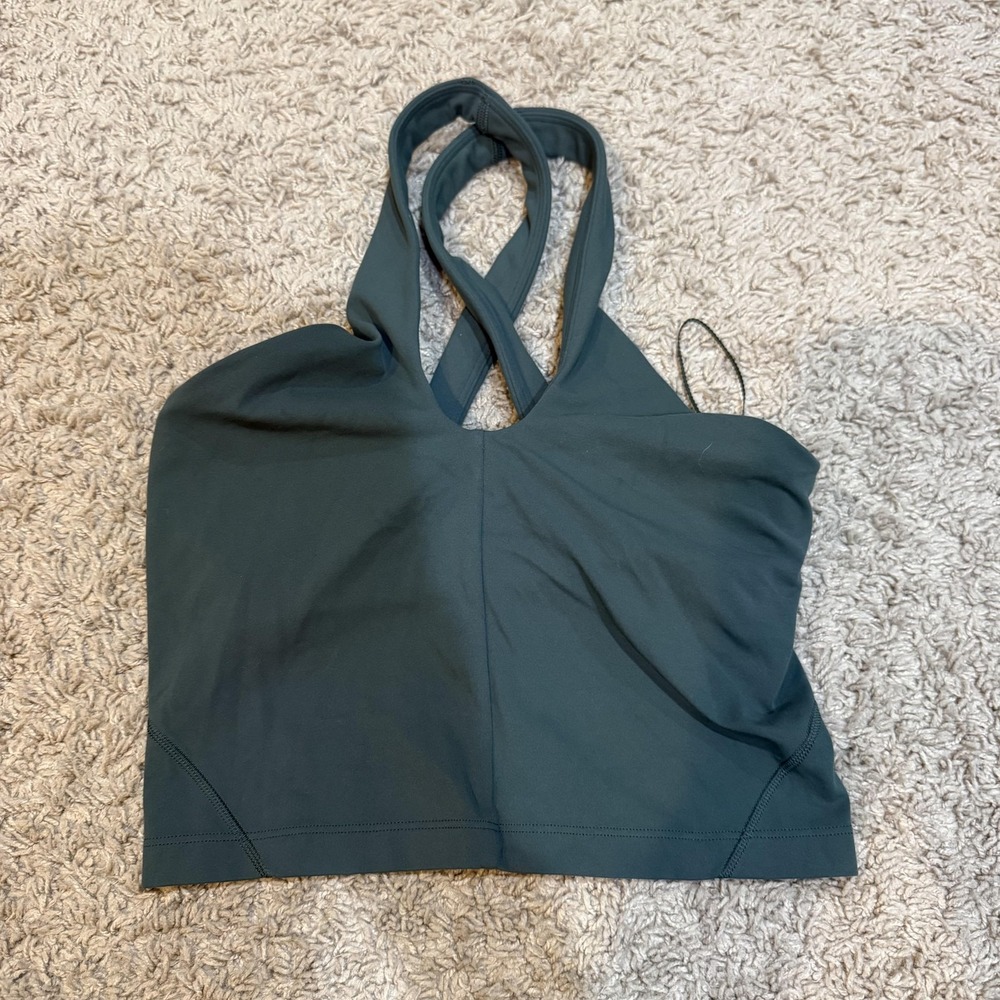 lululemon athletica Deep Teal Crisscross Sports Bra Top